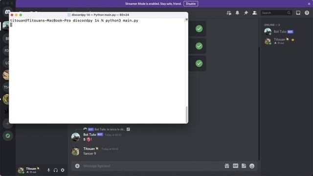 #14 Créer un bot discord ! Python (Commandes Slash) смотреть онлайн