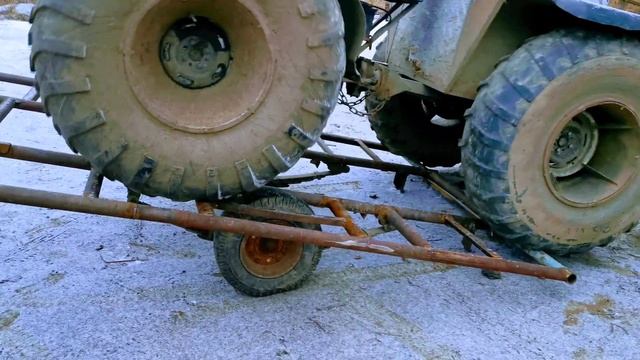 ПЕРВЫЙ ЗАЕЗД НА САМОДЕЛЬНЫЙ ПРИЦЕП ?