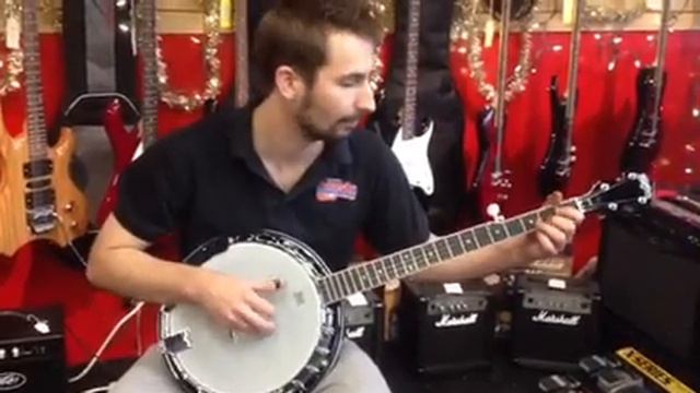 Washburn B14 5-String Banjo Demonstration Bluegrass Old Time Folk Americana Music Lessons смотреть онлайн