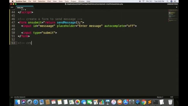Realtime Web based Chat in Firebase - Javascript смотреть онлайн