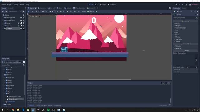 Godot beginner tutorial endless runner ui tutorial part 10 смотреть онлайн