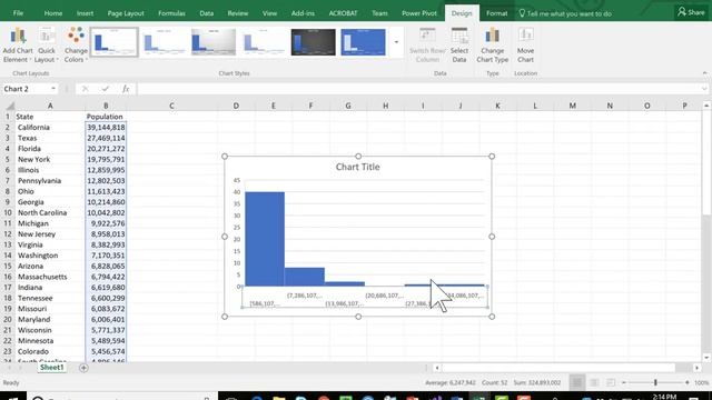 Excel 2016 - Create histogram with a specific number of bins смотреть онлайн