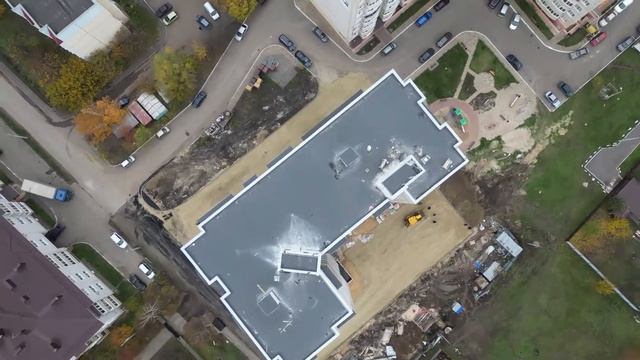 Многоквартирный жилой дом с. Новая Усмань. Полевая 41б. Глазами DJI Mini 3 Pro