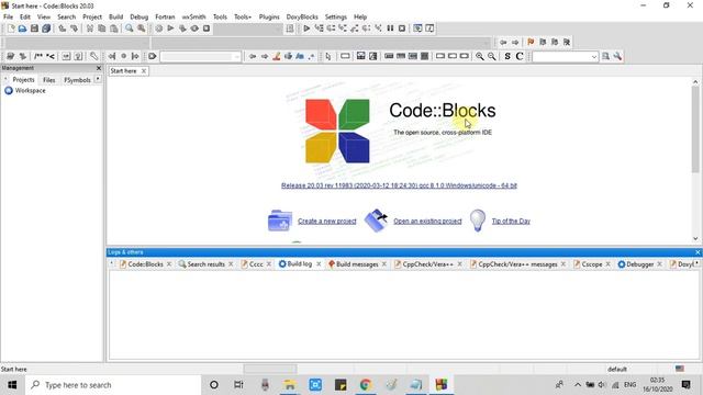Code Blocks Installation (IDE 20.03) with MinGW for C and C++ Programming on Windows 10 смотреть онлайн
