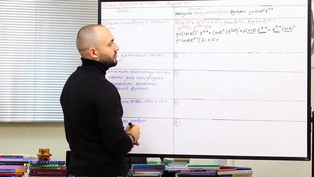 Нахождение точки максимума с помощью производной смотреть онлайн