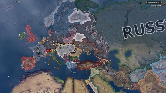 Kaiserreich on version 1.12.14 - Hoi4 Timelapse смотреть онлайн