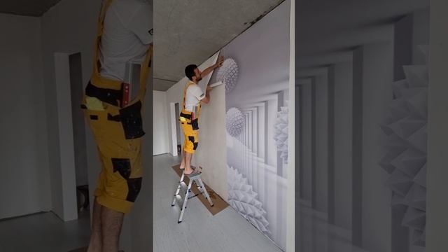 Поклейка Фотообои 3D смотреть онлайн