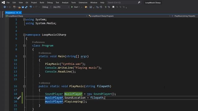 How to Loop Music In C# (Simple) смотреть онлайн