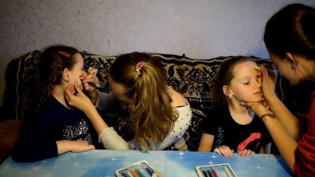 Делаем макияж аквагрим для детей. Make makeup aquagrim for children смотреть онлайн