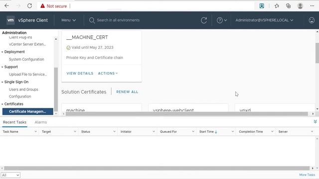 How to find out expiration dates of certificates on a VMware vCenter Server смотреть онлайн