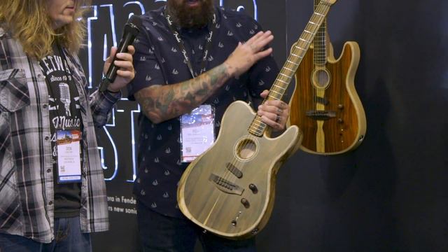 Fender Exotic Woods Acoustasonic Telecasters at Summer NAMM 2019 смотреть онлайн