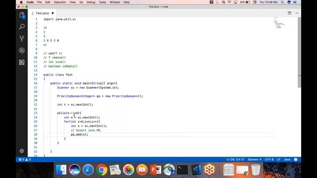Java - PriorityQueue Introduction смотреть онлайн