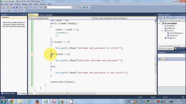 C# MS Access Database Tutorial 3 # Password Protection using Textbox смотреть онлайн
