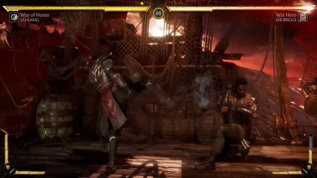 MORTAL KOMBAT 11 LIU KANG GAMEPLAY FATALITY OVER JAX BRIGGS смотреть онлайн