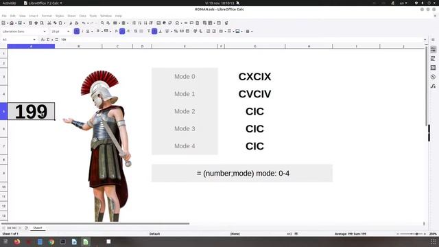 How to convert into ROMAN NUMERALS in LibreOffice Calc смотреть онлайн