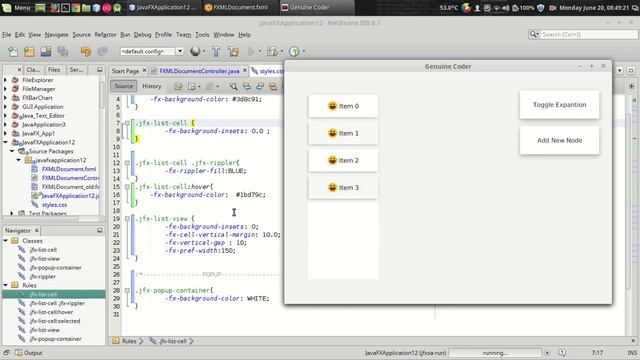 JavaFx JFoenix Tutorial #11 : JFXListView and JFXPopup смотреть онлайн