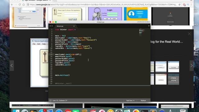 Python GUI with Tkinter | How to Create Login App 3 смотреть онлайн