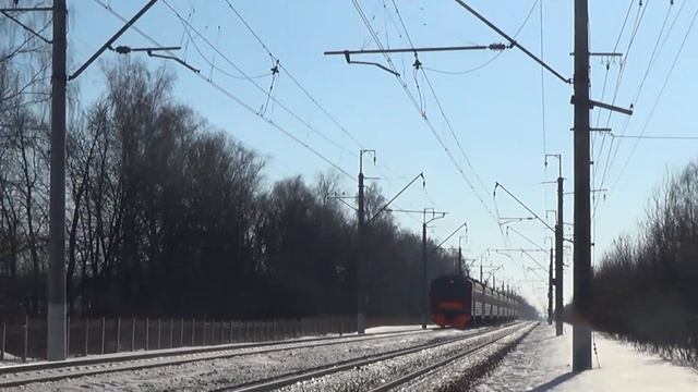Электропоезд ЭД4М-0267 сообщением Москва - Сергиев Посад смотреть онлайн