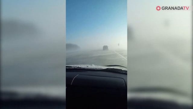 Буран на трассе под Магнитогорском смотреть онлайн