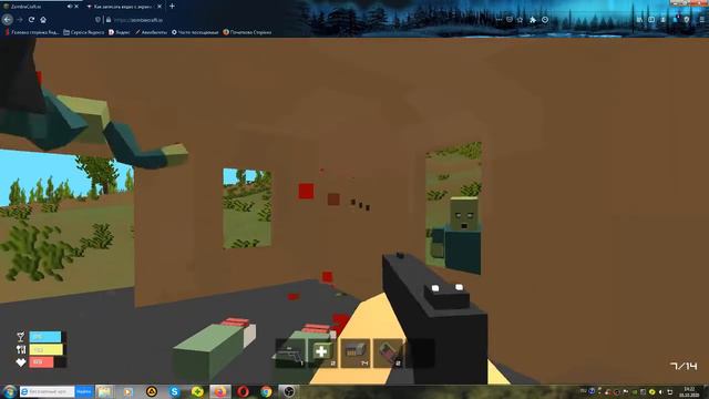 Играю Zombiecraft.io смотреть онлайн