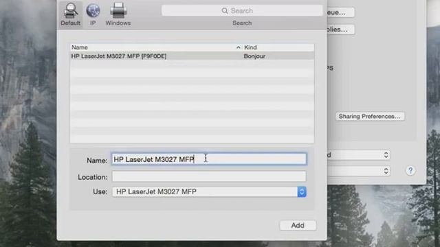 Add A  Network Printer On MacBook Pro