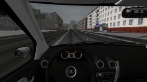lada largus city car driving