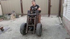 Трёх колесный мини погрузчик "МИКРОБ 3"