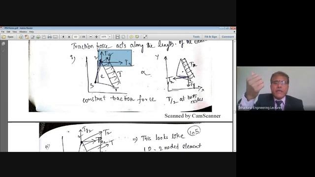FEM-12|Finite Element Method|2D 3Node CST Element| Stiffness Matrix|Body Force-Traction Force Vecto смотреть онлайн