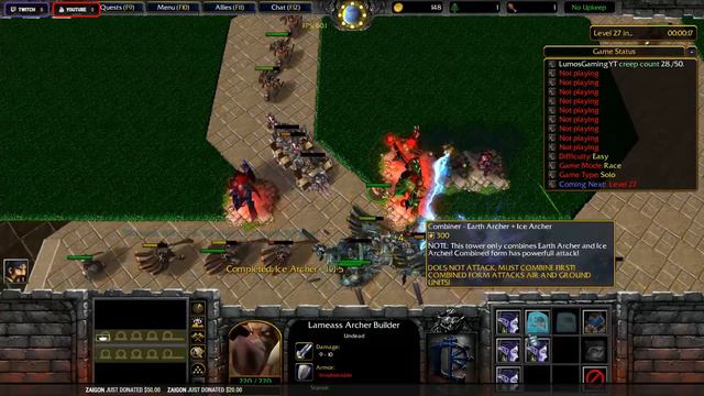 Warcraft 3 : Cow TD #01 - Solo Game смотреть онлайн
