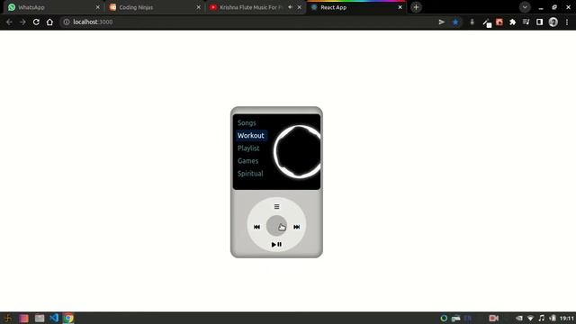 Demo of iPod using React functional components and hooks смотреть онлайн