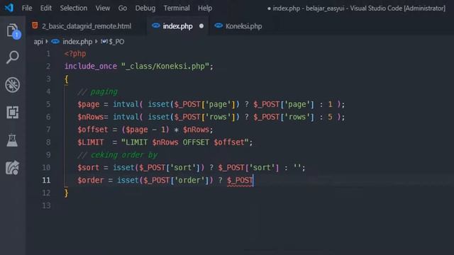 Pagination PHP MySQL With EasyUi смотреть онлайн