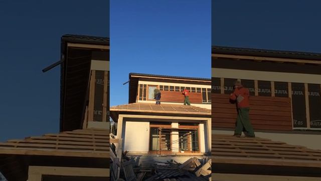 Монтаж предварительно окрашенного планкена на стену