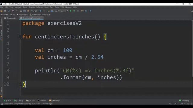 centimeters to inches in kotlin смотреть онлайн