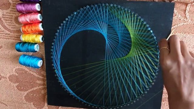 String Art Tutorial|Mandala Art|StringArt Geometric Pattern|String Art Making|HomeDecor #stringart смотреть онлайн