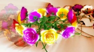 Цветочный венок футаж