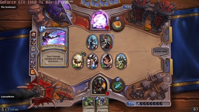 ? NVIDIA GeForce GTX 1660 Ti Max-Q - HEARTHSTONE gameplay benchmarks (1080p) смотреть онлайн