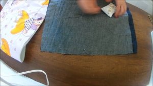 Корзина для игрушек из старых джинс