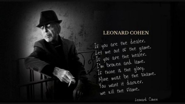 YOU WANT IT DARKER / LEONARD COHEN / cover JH