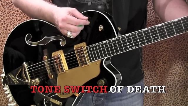 TV Jones MagnaTron pickups compared to stock Gretsch Filtertron in 6120 guitar смотреть онлайн