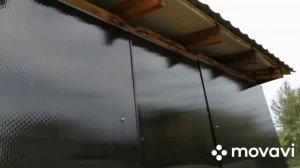 Беседка из бруса закрытая поликарбонатом