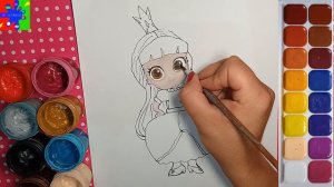 Тру и радужное королевство принцесса Гризельда из мультика. Раскраска для детей