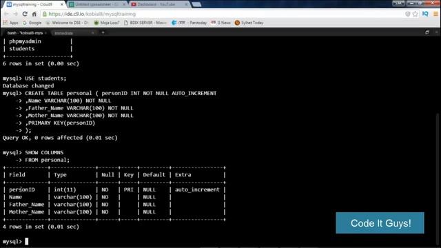 The Comprehensive MySQL Course Part 2 | Advanced MySQL Tutorial : MySQL Tables смотреть онлайн
