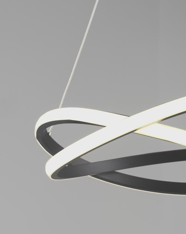 Светодиодная подвесная люстра с пультом Moderli V2780-PL Ello смотреть онлайн