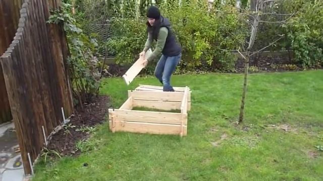 Komposter Bausatz - Aufbau - Bauer Holz KG смотреть онлайн