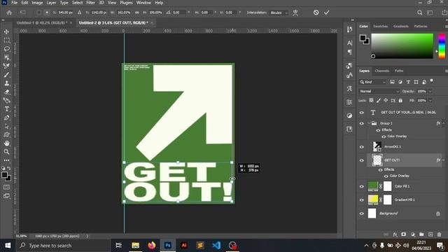 GET OUT [POSTER] - Photoshop