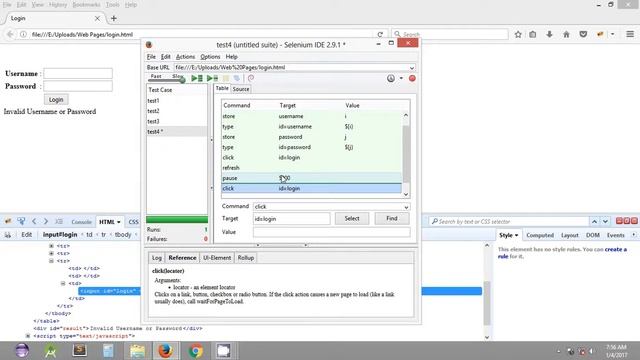 Selenium Tutorial #4 - Selenium IDE commands - Pause, Refresh, storeLocation and storeTitle Command смотреть онлайн