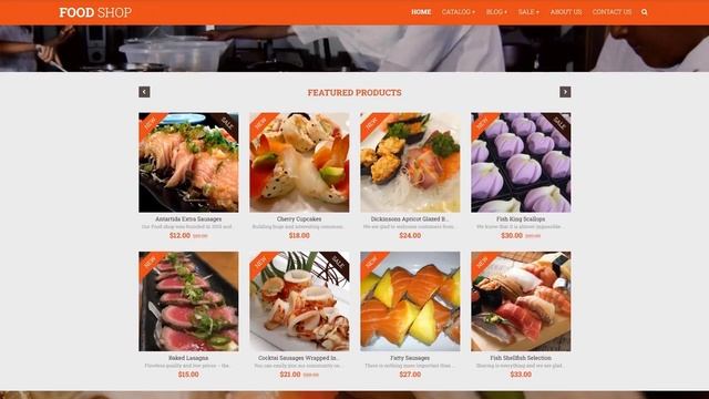 Food Shop Shopify Theme by RockThemes Website Template - 52935 смотреть онлайн