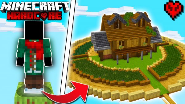 Я Выжил 24 ЧАСА На Одном Блоке в Майнкрафт Хардкор!