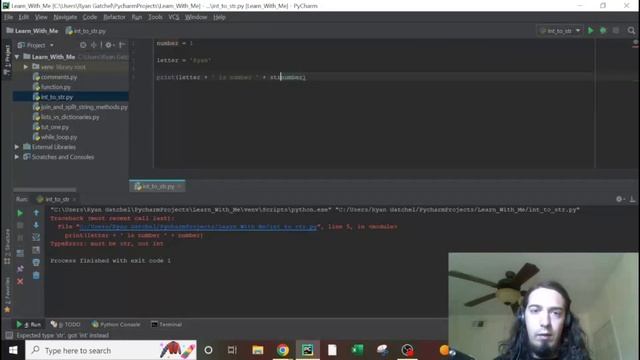 Converting an int into a str in #python смотреть онлайн