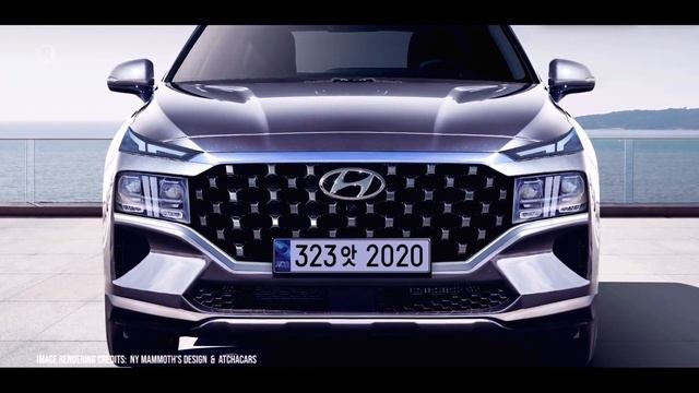 2021 Hyundai Santa Fe Refresh Rendering Images смотреть онлайн